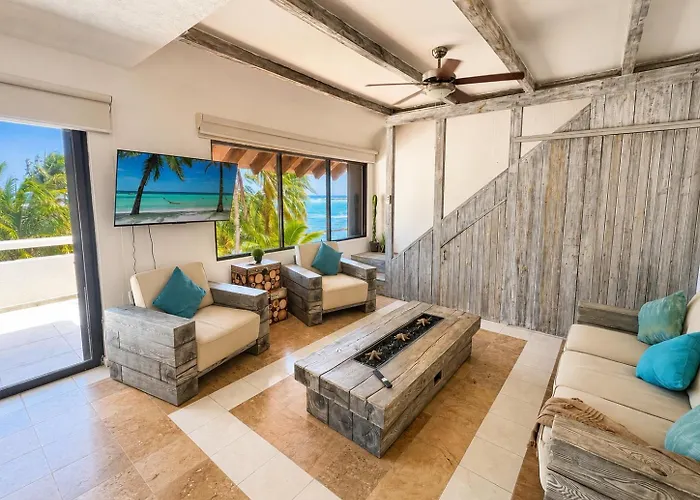 Beachfront With Loft And Sea Views Appartement Puerto Aventuras
